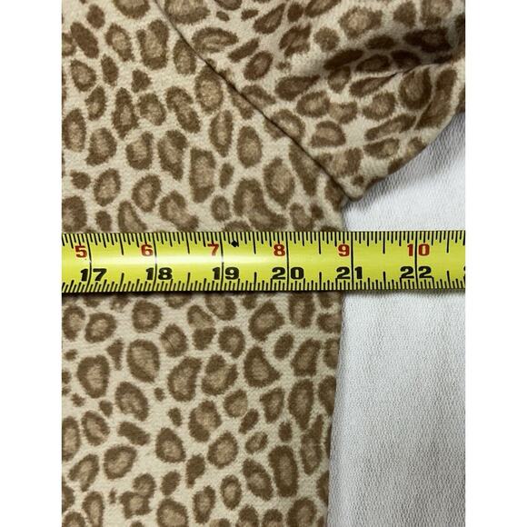 VERO MODA COAT WOMENS MEDIUM ANIMAL PRINT FLEECE LONG CARDIGAN COAT LEOPARD NWT - Picture 11 of 13